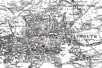 Click to enlarge: Plymouth O S map 1667-1669